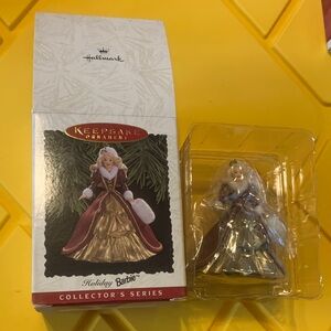 Vintage 1996 Hallmark Holiday Barbie ornament NIB